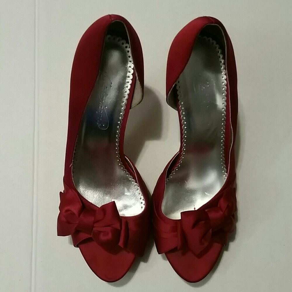 Michaelangelo Maribelle David's Bridal Satin Heels